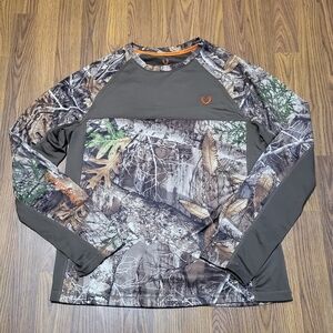 Real Tree Edge Huntshield Men's M Camo Stretch Brethable Long Sleeve Sweatshirt